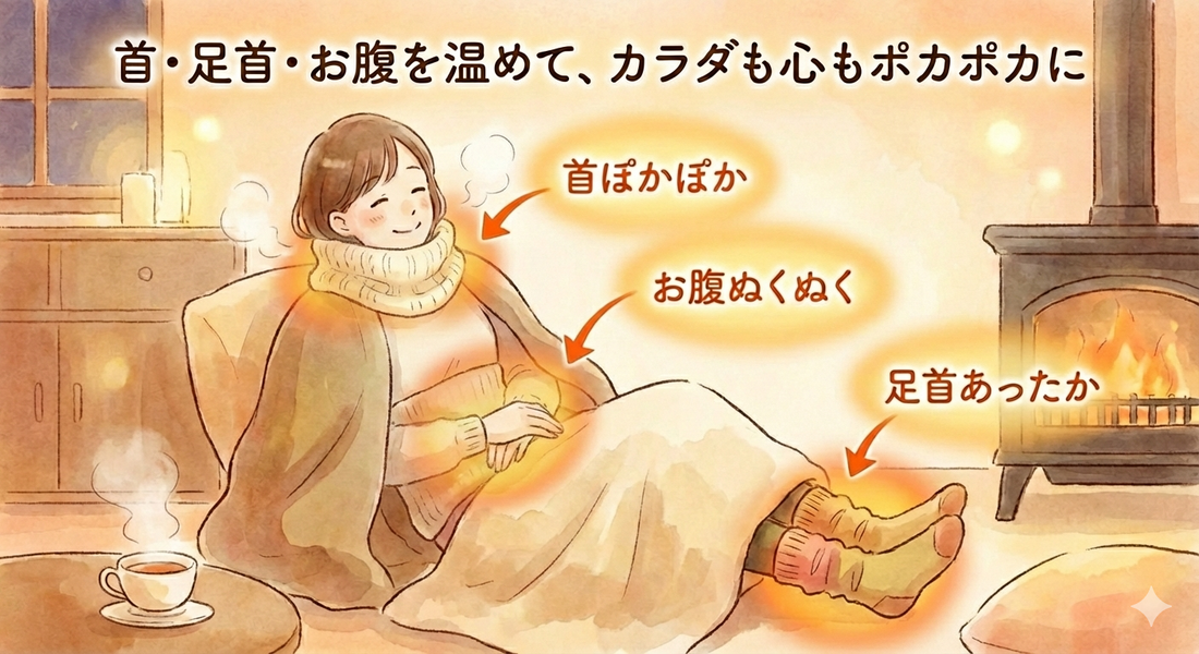 冷え対策は部位別が正解｜首・足首・お腹を温める実践ガイド